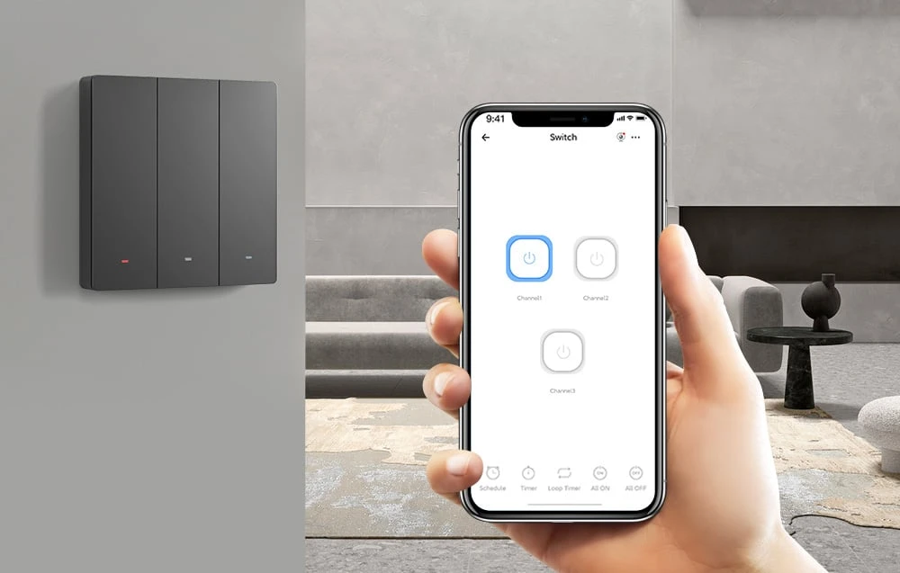 Sonoff SwitchMan M5 Wifi 3 klavišų jungiklis 86mm pločio M5-3C-86 aprašymas - Prekės nuotrauka Sonoff SwitchMan M5 Wifi 3 klavišų jungiklis 86mm pločio M5-3C-86 aprašymas - Prekės nuotrauka