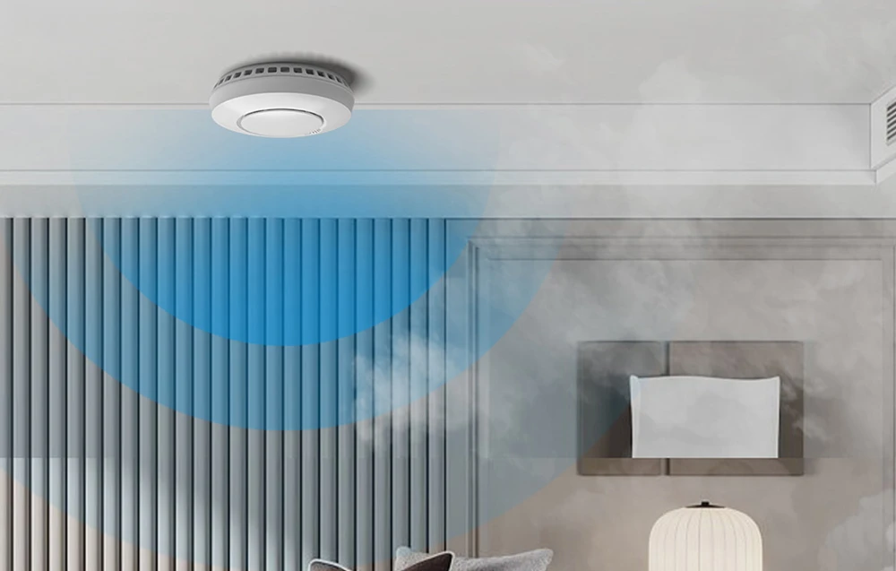 Meross GS559AH išmanusis dūmų detektorius valdomas Apple Homekit, SmartThings aprašymas - Prekės nuotrauka Meross GS559AH išmanusis dūmų detektorius valdomas Apple Homekit, SmartThings aprašymas - Prekės nuotrauka