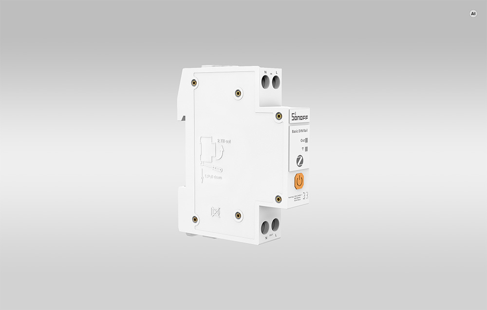SONOFF Basic ZB1GSP išmanioji Zigbee DIN bėgelio relė 32A aprašymas - Prekės nuotrauka