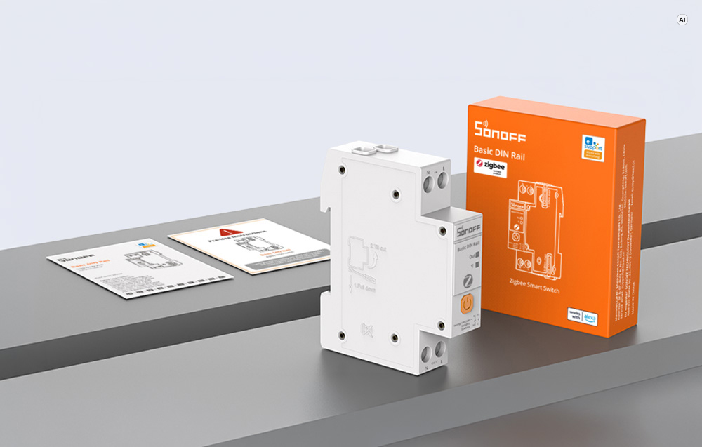 SONOFF Basic ZB1GSP išmanioji Zigbee DIN bėgelio relė 32A aprašymas - Prekės nuotrauka