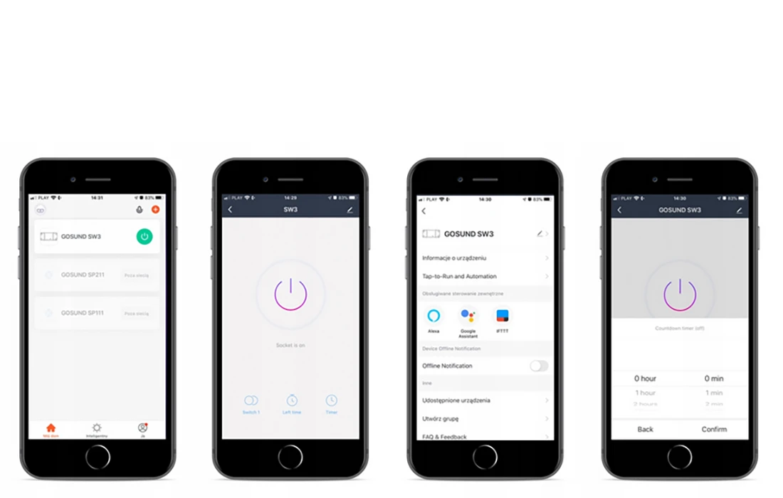 Smart Switch WiFi Gosund SW3, Tuya aprašymas - Prekės nuotrauka Smart Switch WiFi Gosund SW3, Tuya aprašymas - Prekės nuotrauka