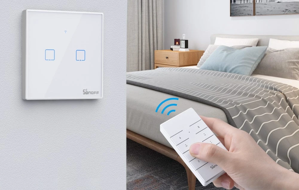 SONOFF T2EU2C-TX išmanus liečiamas wifi šviesos jungiklis 2 mygtukų aprašymas - Prekės nuotrauka SONOFF T2EU2C-TX išmanus liečiamas wifi šviesos jungiklis 2 mygtukų aprašymas - Prekės nuotrauka