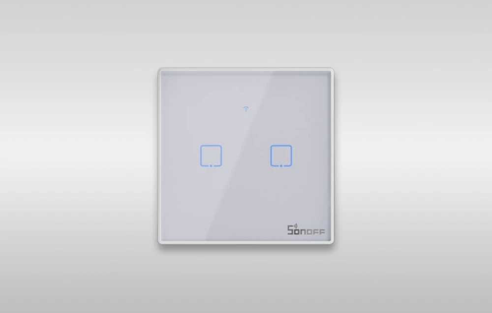 SONOFF T2EU2C-TX išmanus liečiamas wifi šviesos jungiklis 2 mygtukų aprašymas - Prekės nuotrauka SONOFF T2EU2C-TX išmanus liečiamas wifi šviesos jungiklis 2 mygtukų aprašymas - Prekės nuotrauka