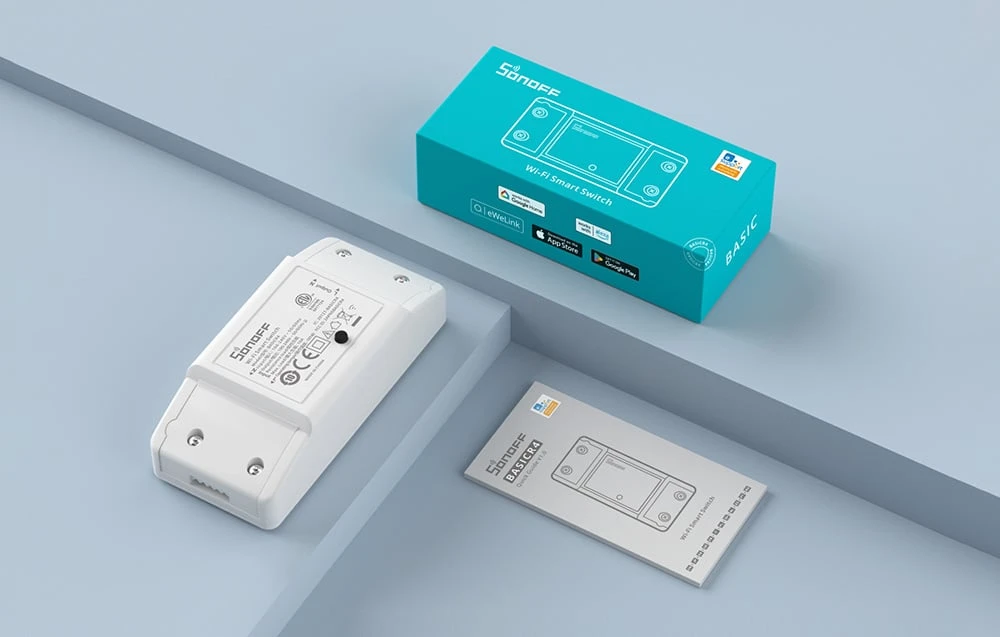 Sonoff BASICR4 Wifi + Bluetooth 10A relė aprašymas - Prekės nuotrauka Sonoff BASICR4 Wifi + Bluetooth 10A relė aprašymas - Prekės nuotrauka