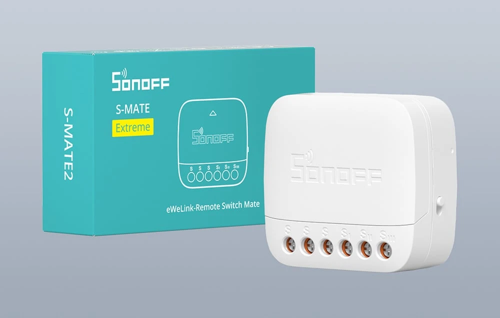 Išmanusis jungiklis Wi-Fi Sonoff S-MATE2 aprašymas - Prekės nuotrauka Išmanusis jungiklis Wi-Fi Sonoff S-MATE2 aprašymas - Prekės nuotrauka