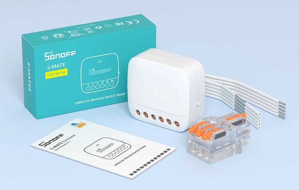 Išmanusis jungiklis Wi-Fi Sonoff S-MATE2 aprašymas - Prekės nuotrauka Išmanusis jungiklis Wi-Fi Sonoff S-MATE2 aprašymas - Prekės nuotrauka