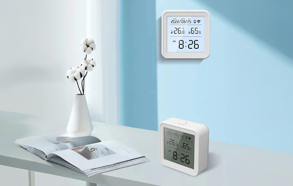 Drėkintuvas Išmanusis temperatūros ir drėgmės jutiklis Wi-Fi Gosund S6 (LCD ekranas, apšvietimas) aprašymas - Prekės nuotrauka Drėkintuvas Išmanusis temperatūros ir drėgmės jutiklis Wi-Fi Gosund S6 (LCD ekranas, apšvietimas) aprašymas - Prekės nuotrauka