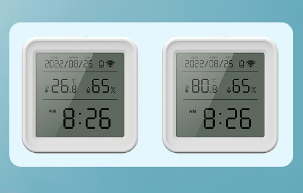 Drėkintuvas Išmanusis temperatūros ir drėgmės jutiklis Wi-Fi Gosund S6 (LCD ekranas, apšvietimas) aprašymas - Prekės nuotrauka Drėkintuvas Išmanusis temperatūros ir drėgmės jutiklis Wi-Fi Gosund S6 (LCD ekranas, apšvietimas) aprašymas - Prekės nuotrauka