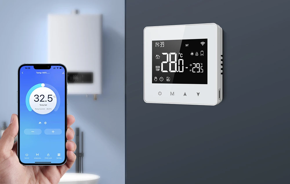 Išmanusis termostatas Avatto WT198 WiFi TUYA aprašymas - Prekės nuotrauka Išmanusis termostatas Avatto WT198 WiFi TUYA aprašymas - Prekės nuotrauka