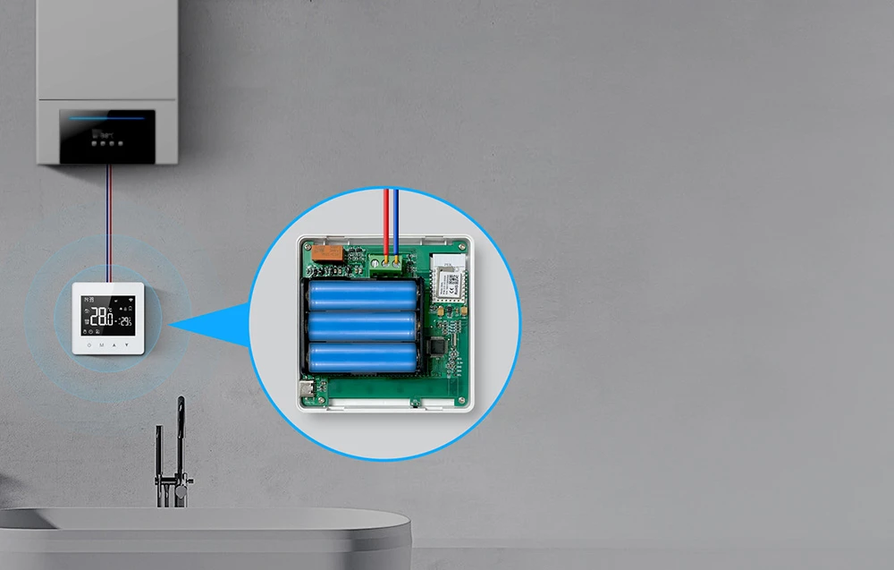 Išmanusis termostatas Avatto WT198 WiFi TUYA aprašymas - Prekės nuotrauka Išmanusis termostatas Avatto WT198 WiFi TUYA aprašymas - Prekės nuotrauka