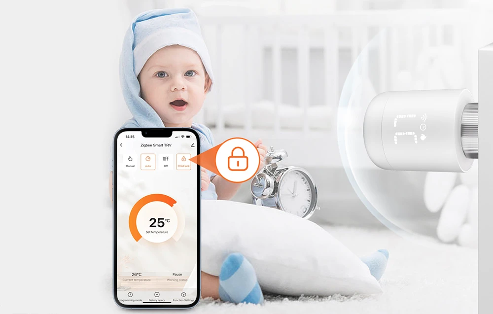 Išmanusis termostato radiatoriaus vožtuvas Avatto TRV16 Zigbee Tuya aprašymas - Prekės nuotrauka Išmanusis termostato radiatoriaus vožtuvas Avatto TRV16 Zigbee Tuya aprašymas - Prekės nuotrauka