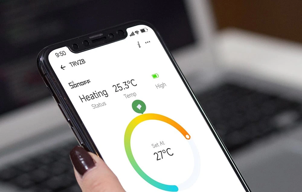 Sonoff TRVZB Zigbee termostatinis radiatoriaus vožtuvas aprašymas - Prekės nuotrauka
