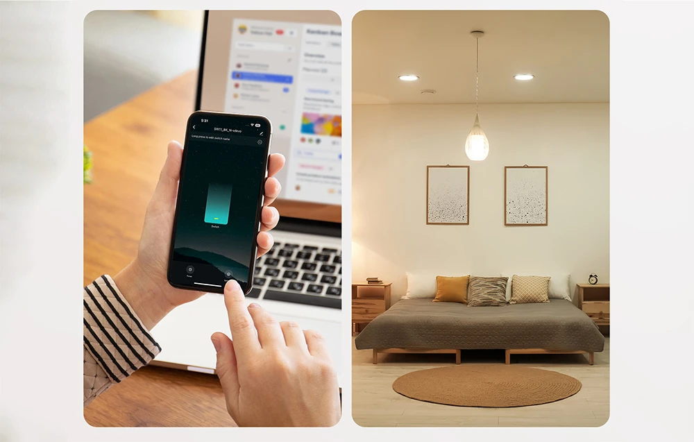 Smart Touch WiFi šviesos jungiklis Gosund SLS2 (pasirenkamas N, dvigubas) aprašymas - Prekės nuotrauka