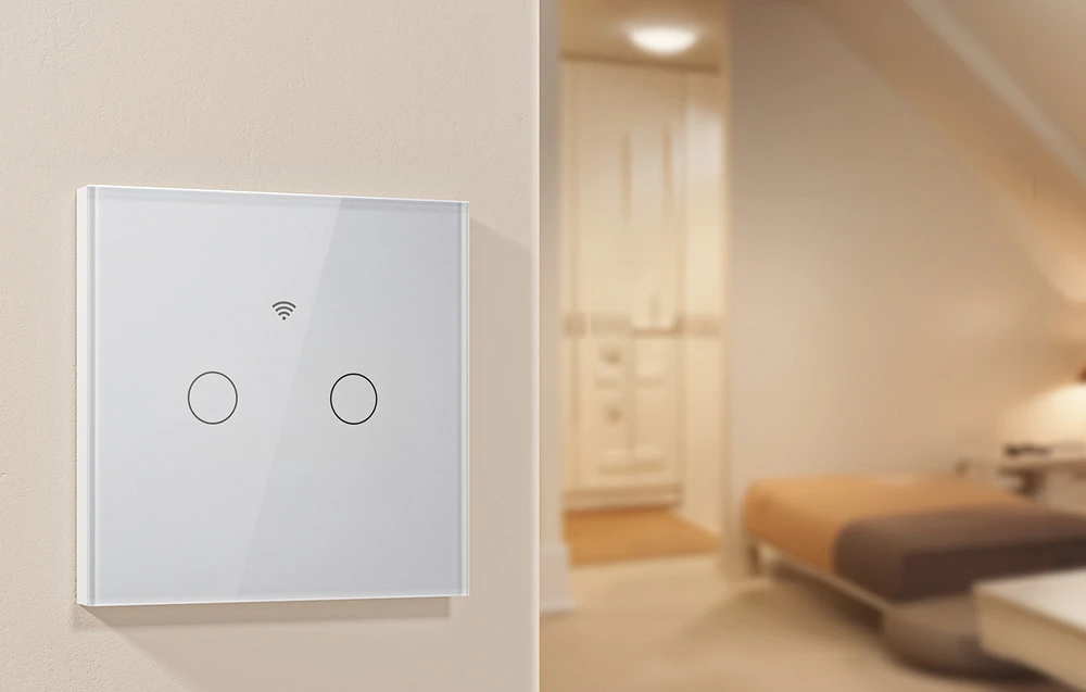 Smart Touch WiFi šviesos jungiklis Gosund SLS2 (pasirenkamas N, dvigubas) aprašymas - Prekės nuotrauka