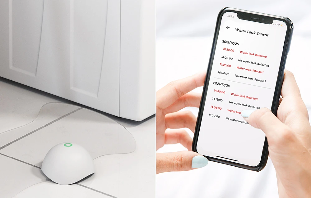 Išmanusis vandens nuotėkio jutiklis Meross MS400 (HomeKit) (reikia Meross MSH300) aprašymas - Prekės nuotrauka