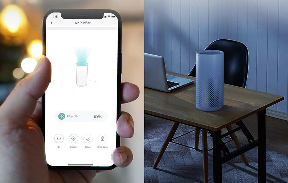 Išmanusis Wi-Fi Oro valytuvas Meross MAP100 (HomeKit) aprašymas - Prekės nuotrauka