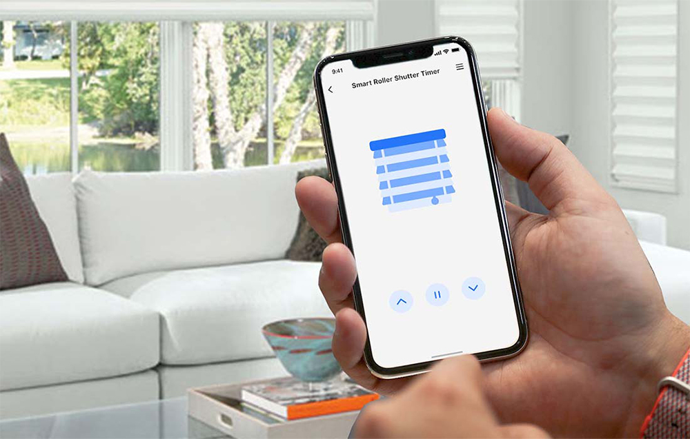 Jutiklinis inteligentny wyłącznik czasowy rolet WiFi Meross MRS100HK(EU) (HomeKit) aprašymas - Prekės nuotrauka