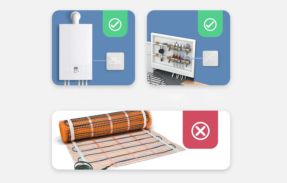 Išmanusis WiFi termostatas Meross MTS200BHK(EU) (HomeKit) aprašymas - Prekės nuotrauka