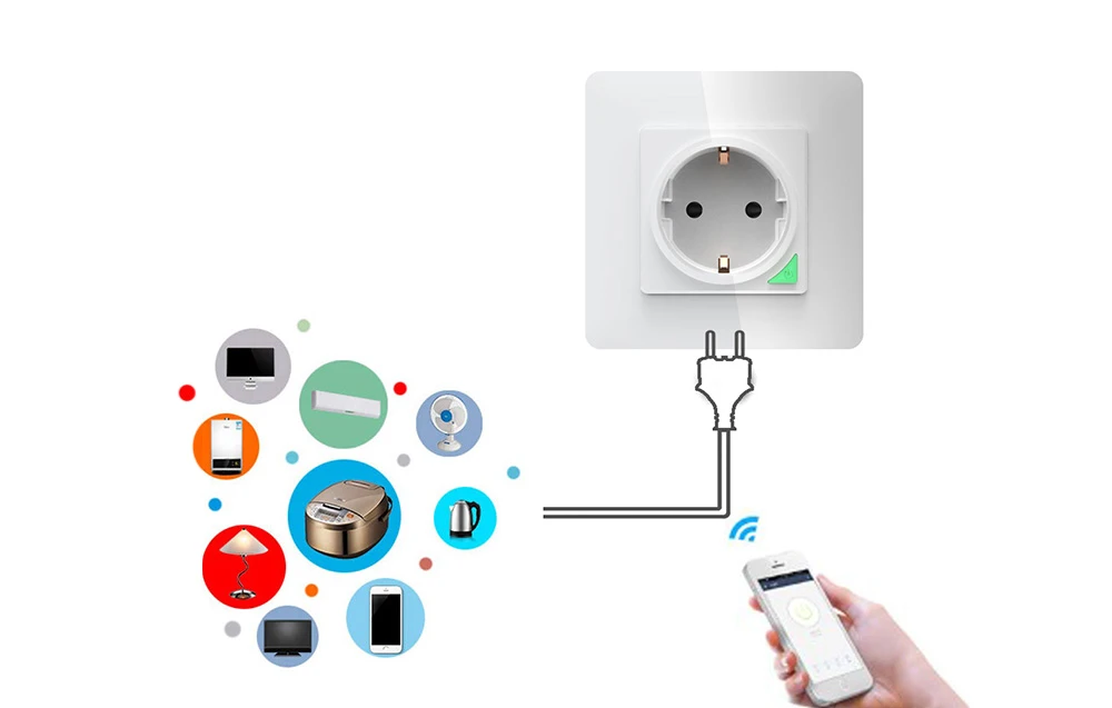 Sieninis šviestuvas Išmanusis WiFi sieninis lizdas Avatto N-WOT10-EU-W TUYA (balta) aprašymas - Prekės nuotrauka Sieninis šviestuvas Išmanusis WiFi sieninis lizdas Avatto N-WOT10-EU-W TUYA (balta) aprašymas - Prekės nuotrauka