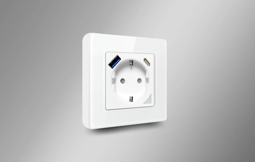 Sieninis šviestuvas Išmanusis WiFi sieninis lizdas Avatto N-WOT10-USB-W TUYA USB USB-C - baltas aprašymas - Prekės nuotrauka Sieninis šviestuvas Išmanusis WiFi sieninis lizdas Avatto N-WOT10-USB-W TUYA USB USB-C - baltas aprašymas - Prekės nuotrauka