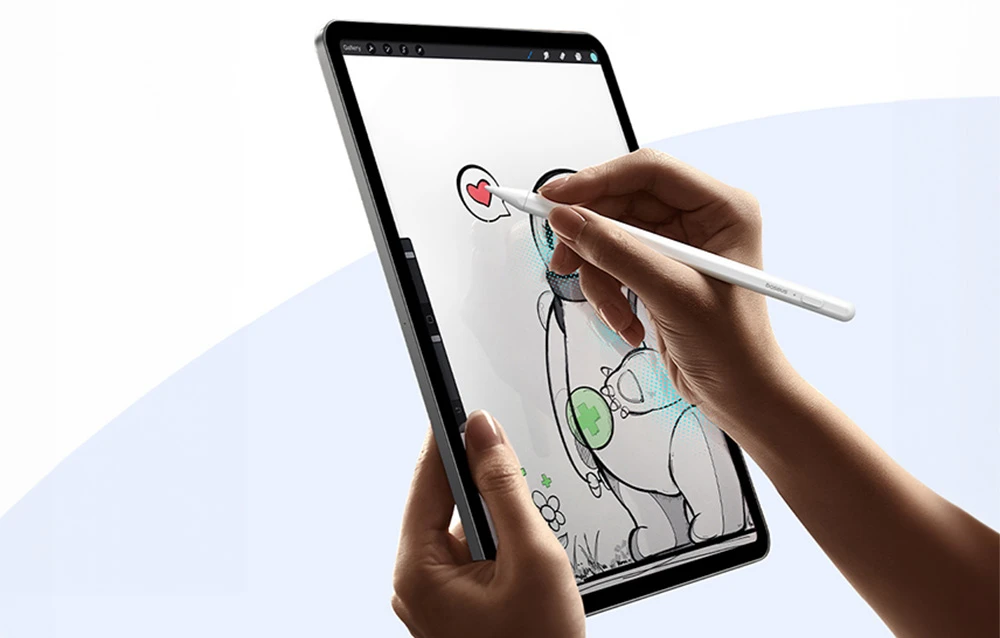 Smooth Writing 2 Baseus Stylus Lite su LED indikatoriumi Balta aprašymas - Prekės nuotrauka
