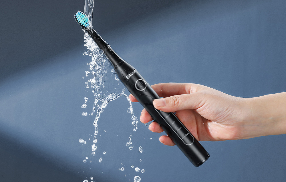 „Sonic“ dantų šepetėlis su antgaliais, skirtas kelionei