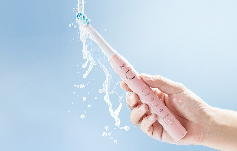 sonic-dantu šepetėlis-su antgaliais-rinkinys-laikiklis-ir