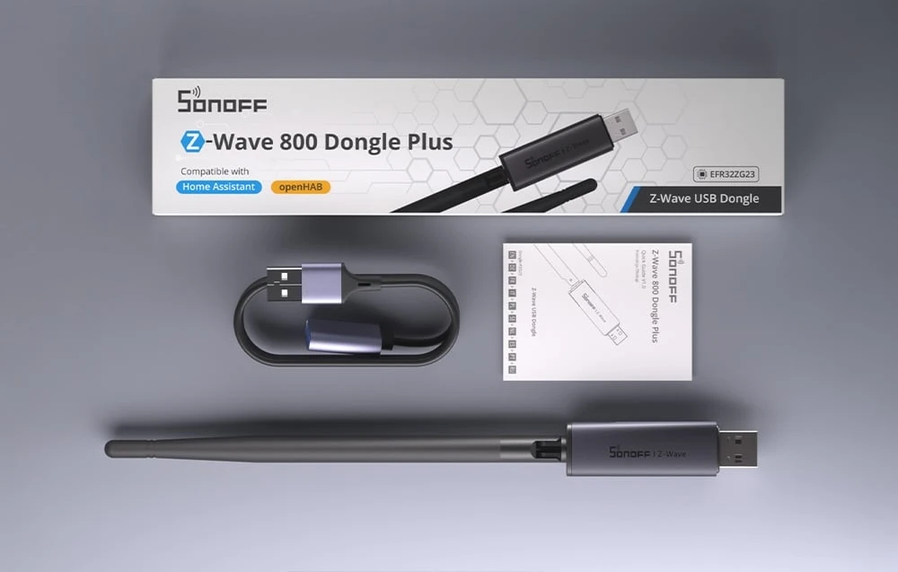 Sonoff Z-Wave 800 Dongle Plus USB adapteris (Dongle-PZG23) aprašymas - Prekės nuotrauka
