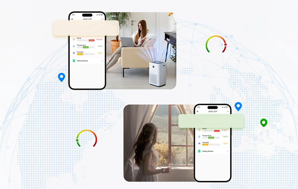 Drėkintuvas Sonoff AirGuard PM2.5 Wi-Fi oro kokybės sensorius, palaiko Matter aprašymas - Prekės nuotrauka Drėkintuvas Sonoff AirGuard PM2.5 Wi-Fi oro kokybės sensorius, palaiko Matter aprašymas - Prekės nuotrauka