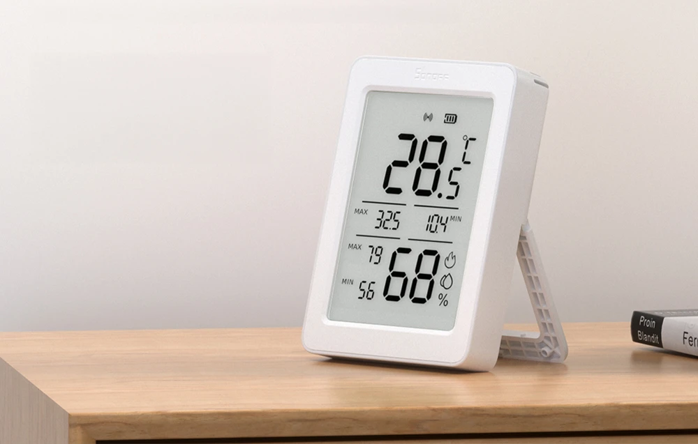 Sonoff AirGuard TH Zigbee temperatūros ir drėgmės sensorius SNZB-02DR2 aprašymas - Prekės nuotrauka
