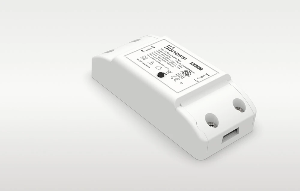 Sonoff Basic R2 1-kanalo išmani relė valdoma WiFi - 230VAC 2200W aprašymas - Prekės nuotrauka Sonoff Basic R2 1-kanalo išmani relė valdoma WiFi - 230VAC 2200W aprašymas - Prekės nuotrauka