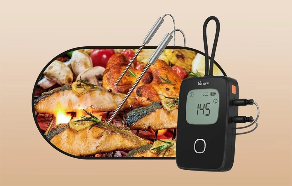 Sonoff BMT01 BBQ išmanusis Bluetooth termometras aprašymas - Prekės nuotrauka Sonoff BMT01 BBQ išmanusis Bluetooth termometras aprašymas - Prekės nuotrauka