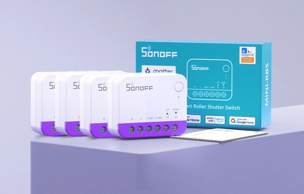 Sonoff MINI-RBS išmanusis mini žaliuzių jungiklis su WiFi (4 vnt.) aprašymas - Prekės nuotrauka Sonoff MINI-RBS išmanusis mini žaliuzių jungiklis su WiFi (4 vnt.) aprašymas - Prekės nuotrauka