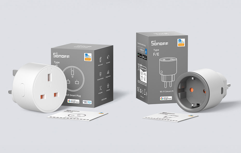 Sonoff S60TPF WiFi smart socket (2pak) aprašymas - Prekės nuotrauka