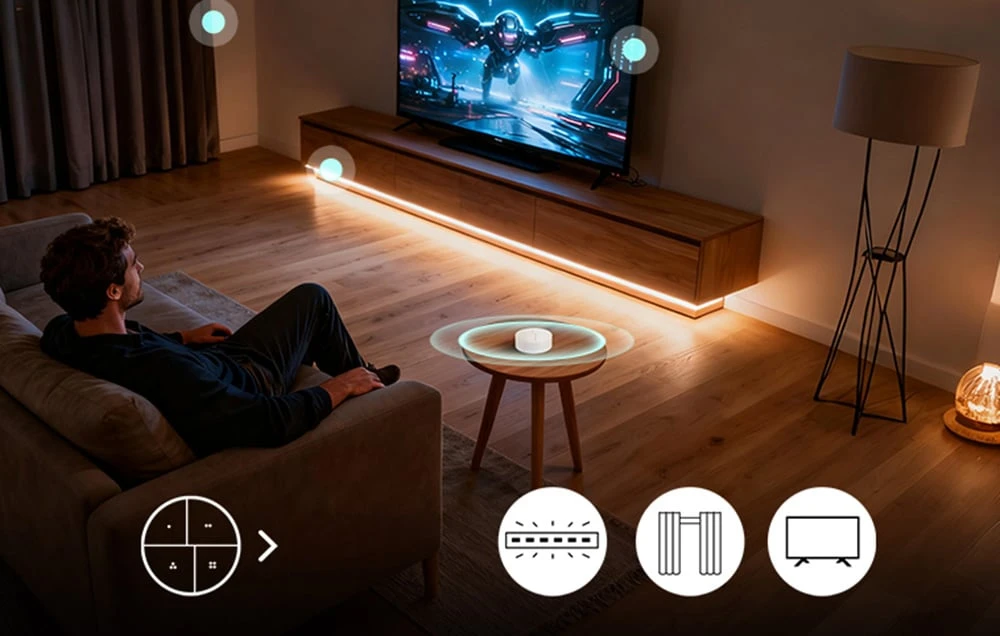 Sonoff Orb 4 in 1 Zigbee 4 mygtukų belaidis mygtukas aprašymas - Prekės nuotrauka Sonoff Orb 4 in 1 Zigbee 4 mygtukų belaidis mygtukas aprašymas - Prekės nuotrauka