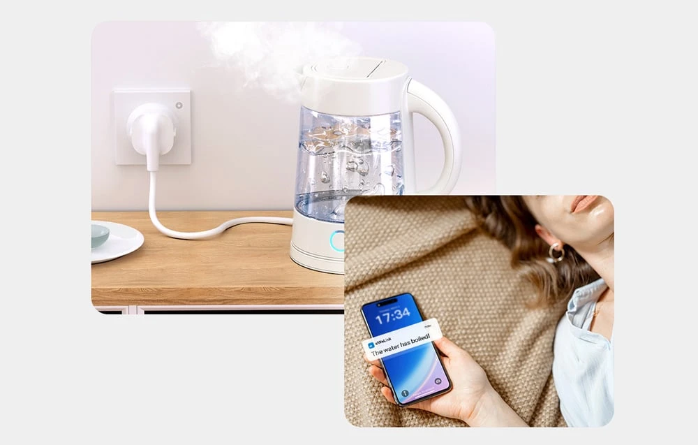 „Sonoff WS01TPF-E“ išmanusis sieninis WiFi lizdas (F tipo) aprašymas - Prekės nuotrauka