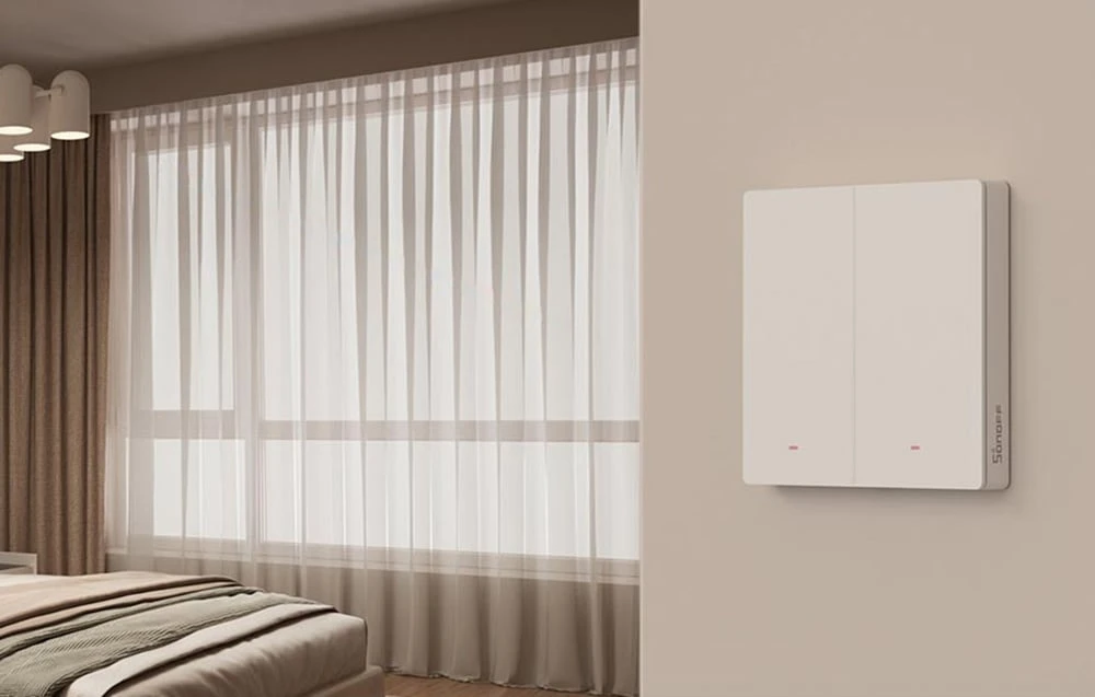 Sonoff SwitchMan ZBM5 Zigbee jungiklis 2 klavišų, baltas 86W aprašymas - Prekės nuotrauka