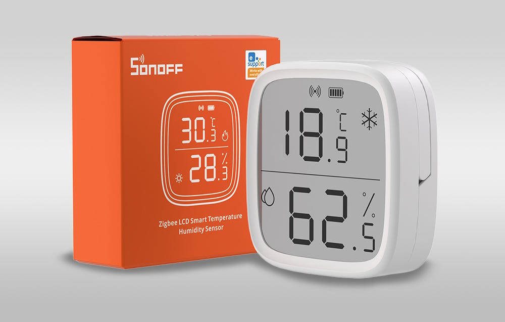SONOFF ZigBee SNZB-02D Temperature and Humidity Sensor, 2 vnt. aprašymas - Prekės nuotrauka SONOFF ZigBee SNZB-02D Temperature and Humidity Sensor, 2 vnt. aprašymas - Prekės nuotrauka