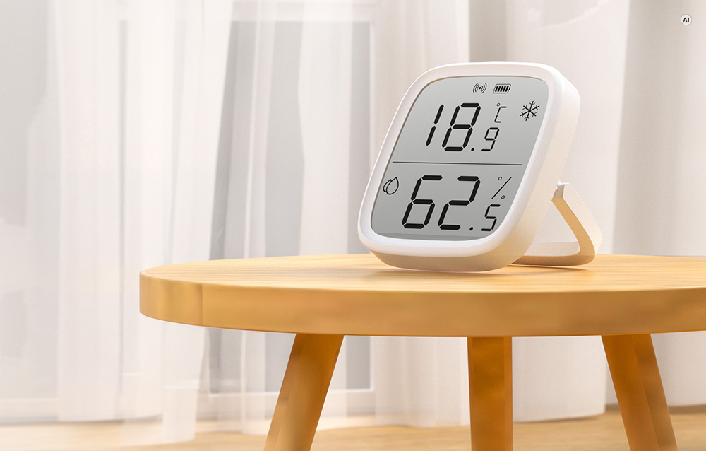 temperatūros jutiklis i wilgotności SONOFF ZigBee SNZB-02D 4Pack aprašymas - Prekės nuotrauka