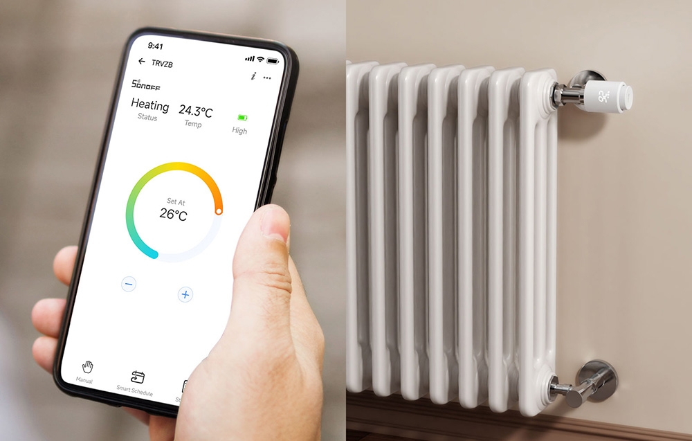 SONOFF ZigBee TRVZB Thermostatic Head, 2 vnt. aprašymas - Prekės nuotrauka SONOFF ZigBee TRVZB Thermostatic Head, 2 vnt. aprašymas - Prekės nuotrauka