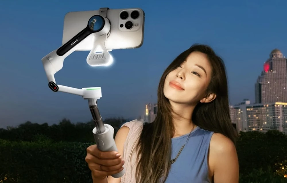 „Insta360 Flow 2 Pro Creator“ paketas / akmens pilkos spalvos aprašymas - Prekės nuotrauka