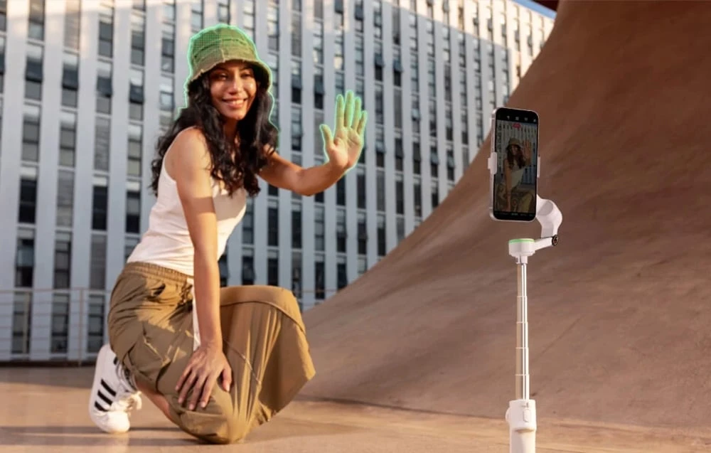 „Insta360 Flow 2 Pro Creator“ paketas / akmens pilkos spalvos aprašymas - Prekės nuotrauka
