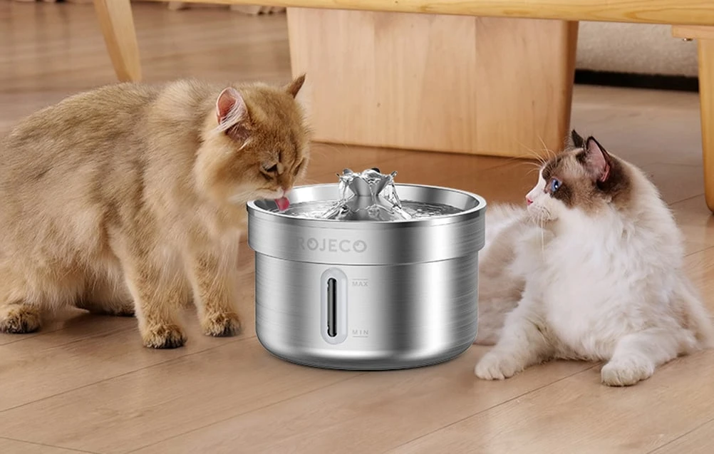 Stainless Steel Pet Vanduo fountain 2l Rojeco aprašymas - Prekės nuotrauka