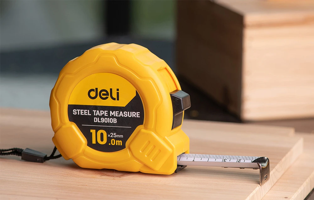 Matavimo juosta Deli Tools EDL9010B - 10m/25mm aprašymas - Prekės nuotrauka Matavimo juosta Deli Tools EDL9010B - 10m/25mm aprašymas - Prekės nuotrauka