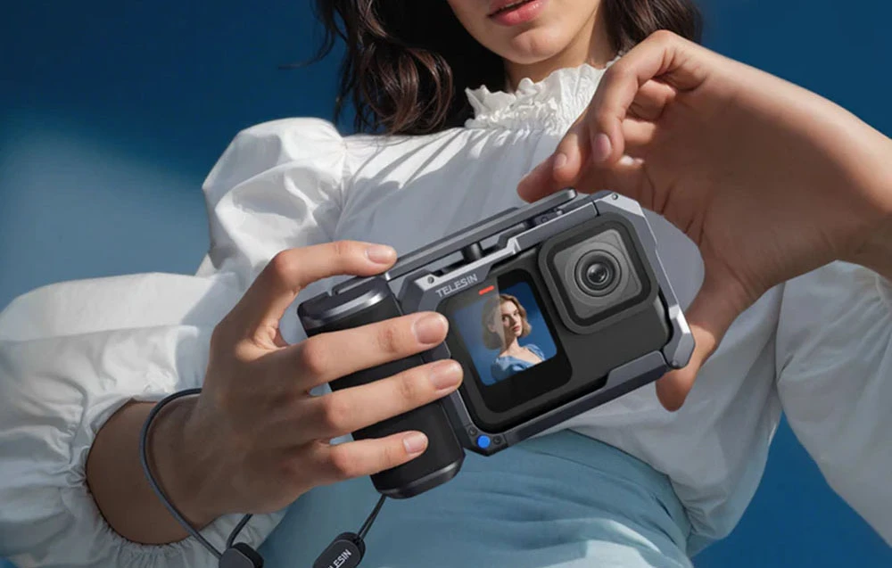 StreetGrip Telesin GoPro Hero 9-13 kit with cage aprašymas - Prekės nuotrauka