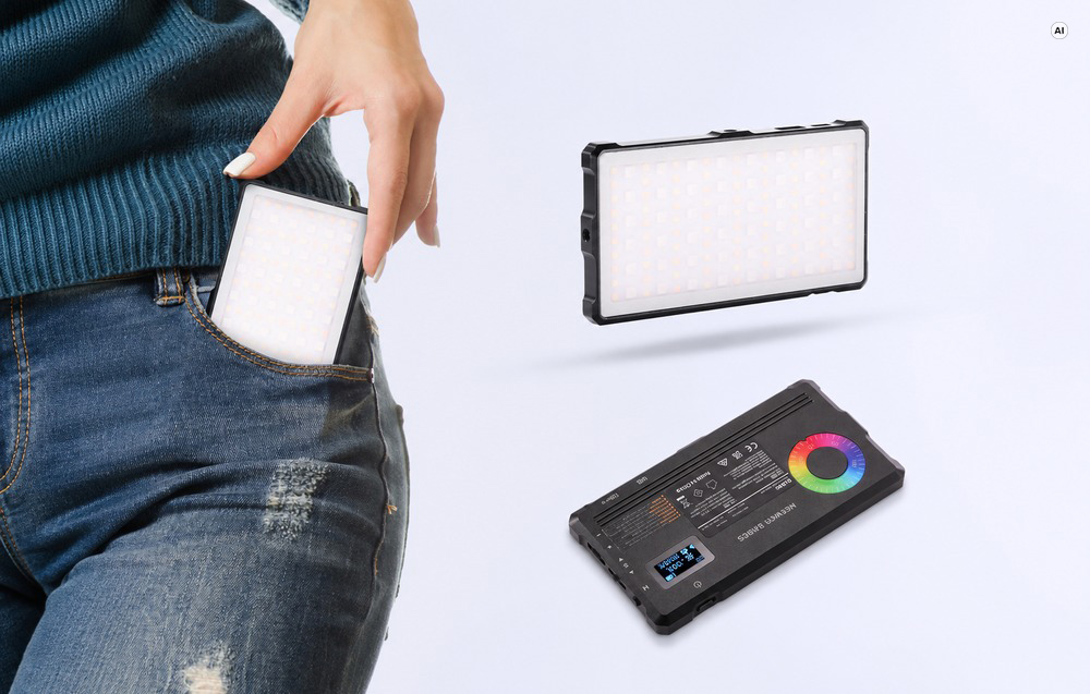 LED Vaizdo Šviestuvas - Neewer SL90C RGB Studijinis Šviestuvas 2700–7500 K Juodas aprašymas - Prekės nuotrauka