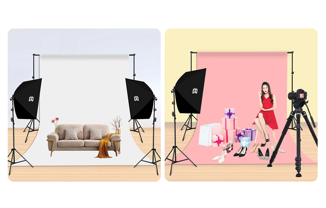 Studijos komplektas Puluz softbox 50x70cm, trikojis, LED lemputė 4 vnt PU5071EU aprašymas - Prekės nuotrauka Studijos komplektas Puluz softbox 50x70cm, trikojis, LED lemputė 4 vnt PU5071EU aprašymas - Prekės nuotrauka