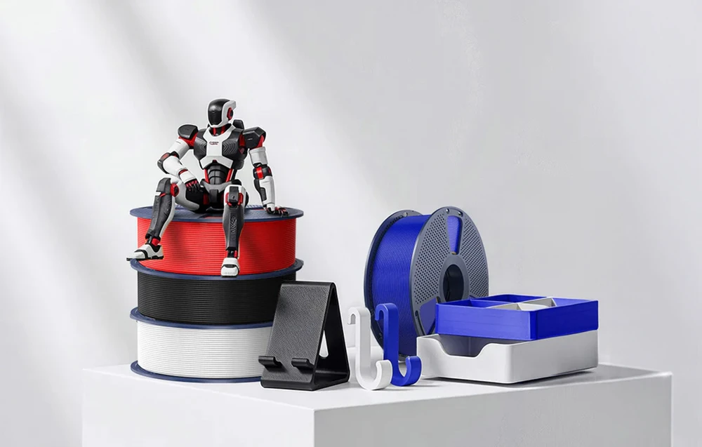 Sunlu PLA+ 2.0 Filament (Raudona) aprašymas - Prekės nuotrauka