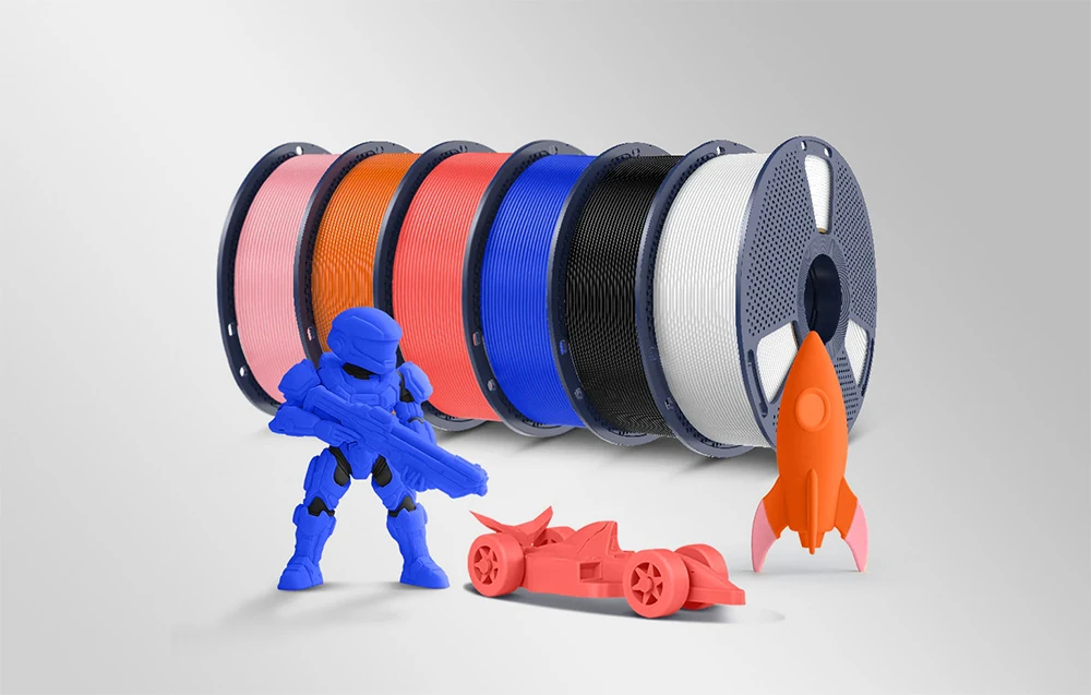 Sunlu PLA+ Filament (Juodas) aprašymas - Prekės nuotrauka