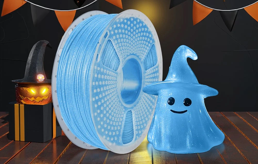 SUNLU PLA Filament (Shiny Mėlyna) aprašymas - Prekės nuotrauka
